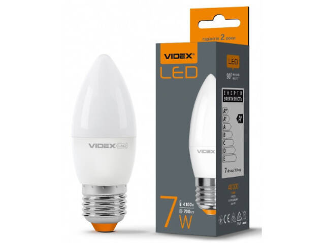 Лампочка TITANUM LED C37e 7W E27 4100K (VL-C37e-07274) - Фото 3