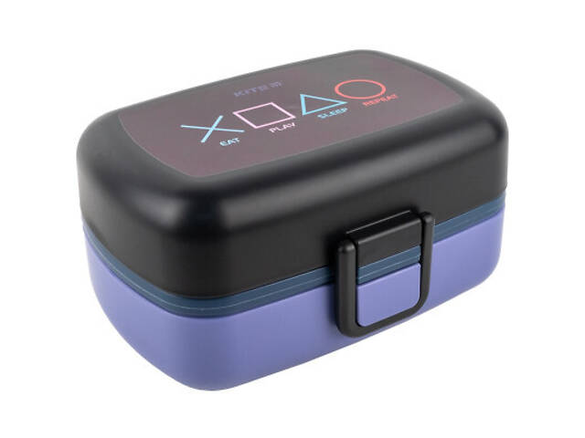 Дитячий ланч-бокс Kite з наповненням 1150 мл, чорний (K23-180-3) - Фото 1