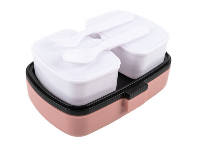 Дитячий ланч-бокс Kite з наповненням 1150 мл, рожевий (K23-180-1) - Фото 3