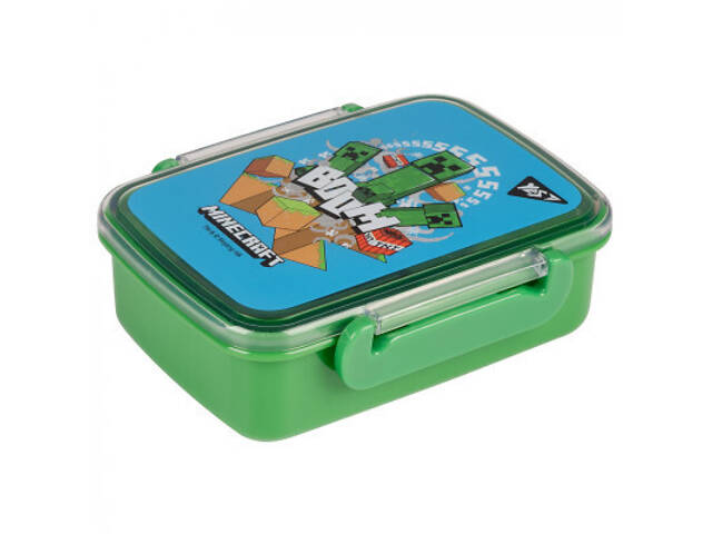 Дитячий ланч-бокс Yes Minecraft 420 мл, зелено-блакитний (708053) - Фото 1
