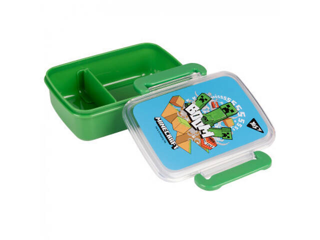 Дитячий ланч-бокс Yes Minecraft 420 мл, зелено-блакитний (708053) - Фото 2