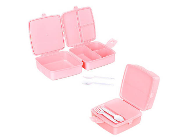 Ланч-бокс Irak Plastik Білий (13232) - Фото 2