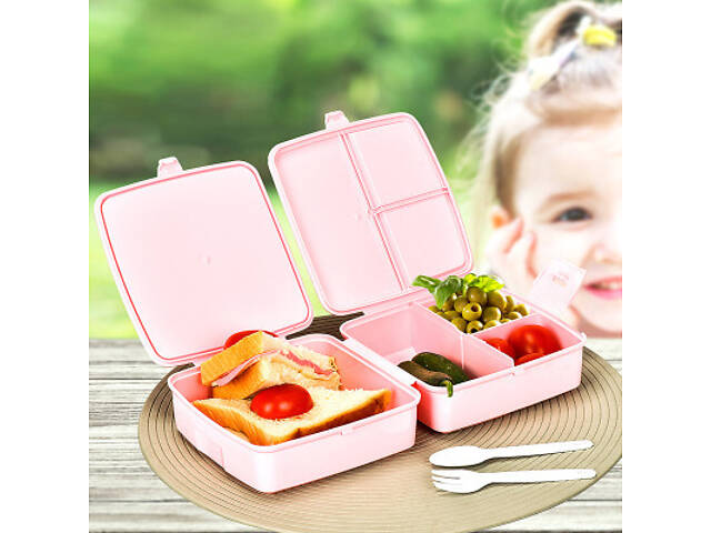 Ланч-бокс Irak Plastik Білий (13232) - Фото 3