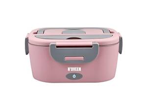 Ланч-бокс Noveen LB755 Glamour 230х160х105 мм Рожево-сірий
