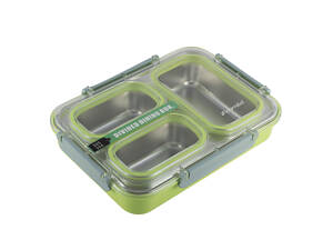 Ланч-бокс харчової Kamille KM-2146ZL 1200 мл зелений