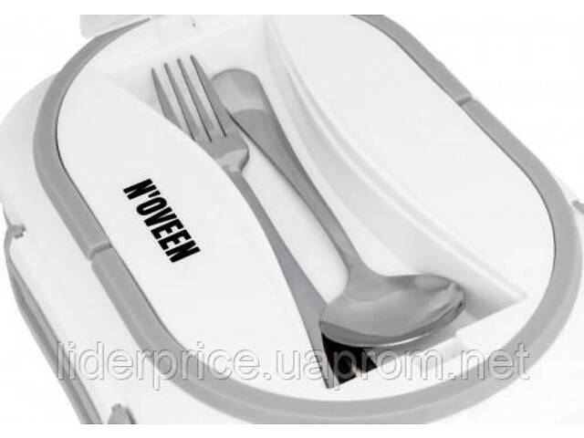 Ланчбокс із підігрівом від 230 В і 12 В з термосумкою Noveen сірий LB510, оригінал! - Фото 4