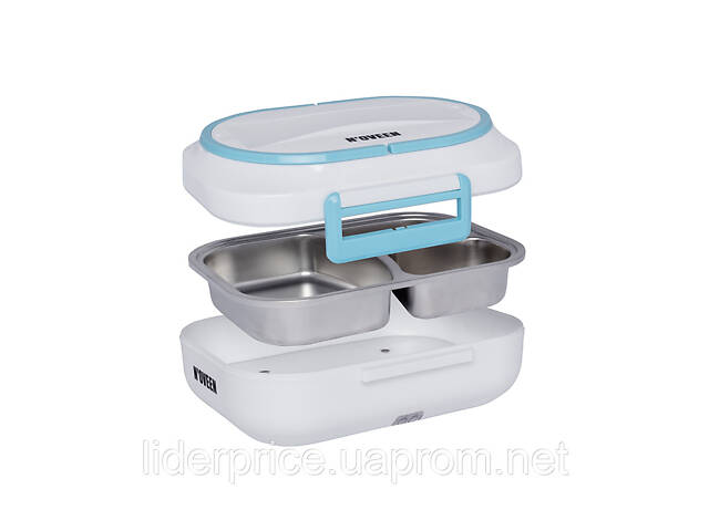 Ланчбокс із підігрівом від 230 В і 12 В з термосумкою Noveen сірий LB510, оригінал! - Фото 6