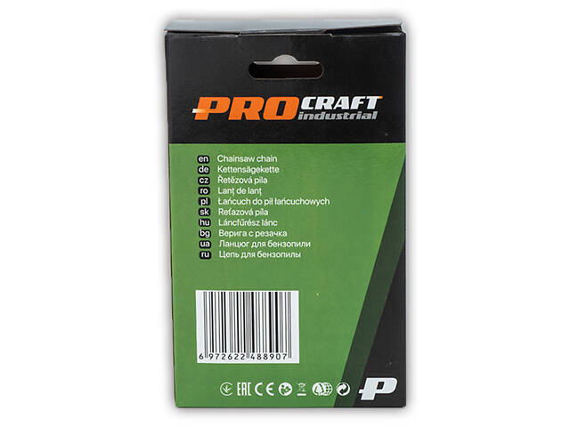 Цепь для цепной пилы Procraft, 59 звеньев шаг 3/8 'Lp, ширина 0,050', коло. - Фото 3