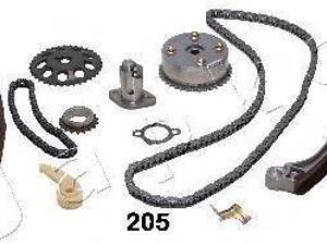 Ланцюг приводу ГРМ (к-кт) RAV4 2.0 Camry 2.4 00-11 дв. 1AZFE2AZFE (з шестерн.+VVT) JAPKO KJK205V на TOYOTA RAV 4 Mk II (