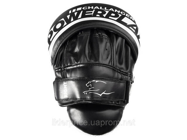 Лапи боксерські PowerPlay 3041 Challanger Чорно-Біліі PU [пара], Оригінал! - Фото 6