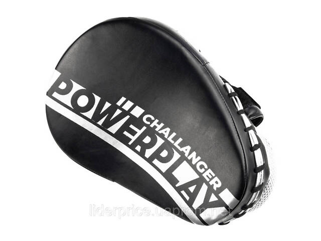 Лапи боксерські PowerPlay 3041 Challanger Чорно-Біліі PU [пара], Оригінал! - Фото 7