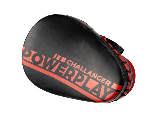 Лапи боксерські PowerPlay 3041 Чорно-Червоні PU [пара] - Фото 4