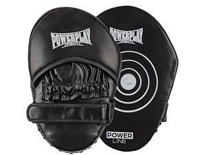 Лапи боксерські PowerPlay 3051 Чорні PU [пара]
