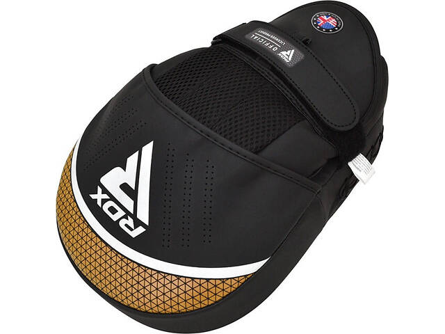 Лапи боксерські RDX FOCUS PAD AURA PLUS T-17 Black Golden - Фото 3