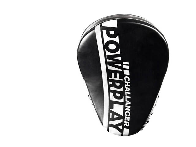 Лапи боксерські PowerPlay 3041 Challanger Чорно-Біліі PU [пара] - Фото 5