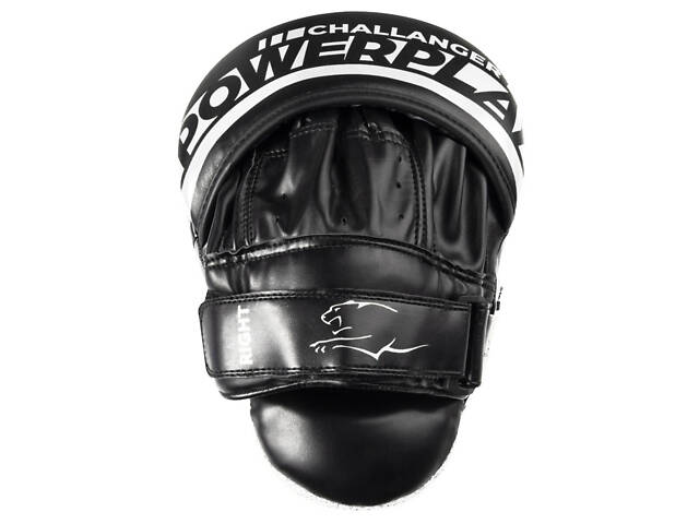 Лапи боксерські PowerPlay 3041 Challanger Чорно-Біліі PU [пара] - Фото 6