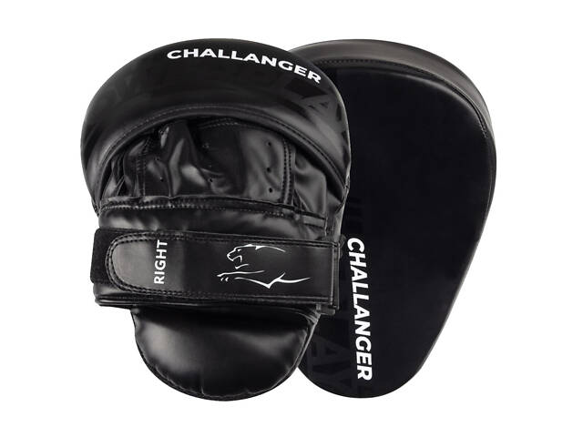 Лапи боксерські PowerPlay 3041 Чорні PU [пара] - Фото 1