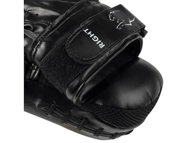 Лапи боксерські PowerPlay 3041 Чорні PU [пара] - Фото 6