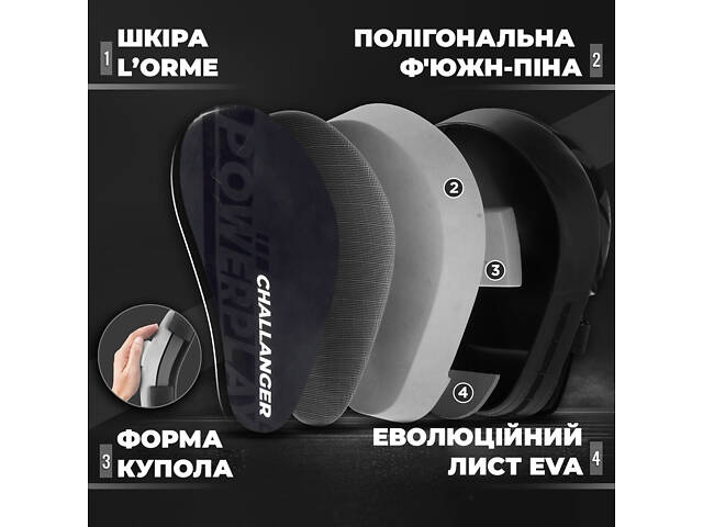 Лапи боксерські PowerPlay 3041 Чорні PU [пара] - Фото 8