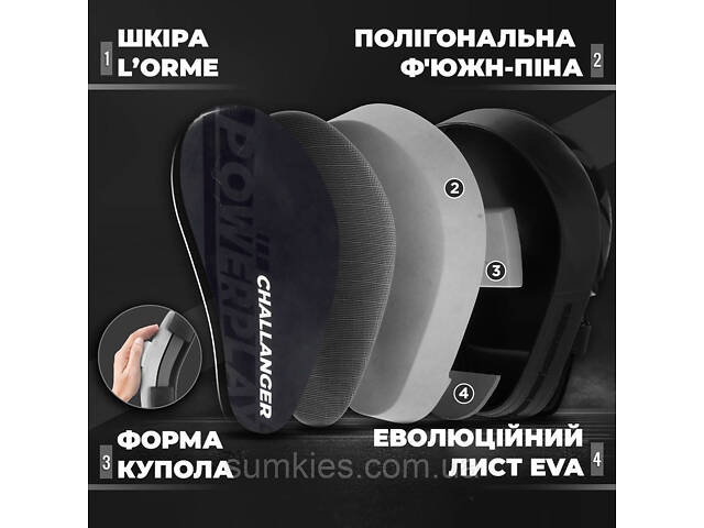 Лапи боксерські PowerPlay 3041 Чорні PU [пара] - Фото 8