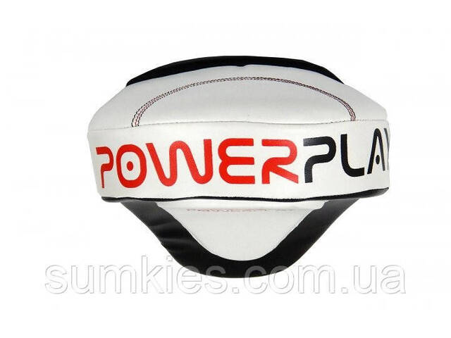 Лапы боксерские PowerPlay 3042 черно-белые PU [пара] - Фото 4