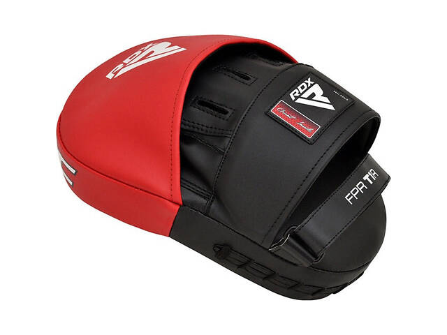 Лапи боксерські RDX T1 Curved Red/Black - Фото 2