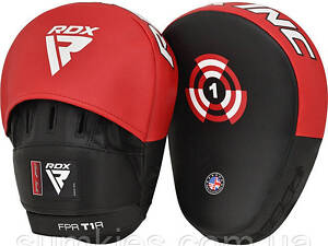 Лапи боксерські RDX T1 Curved Red/Black