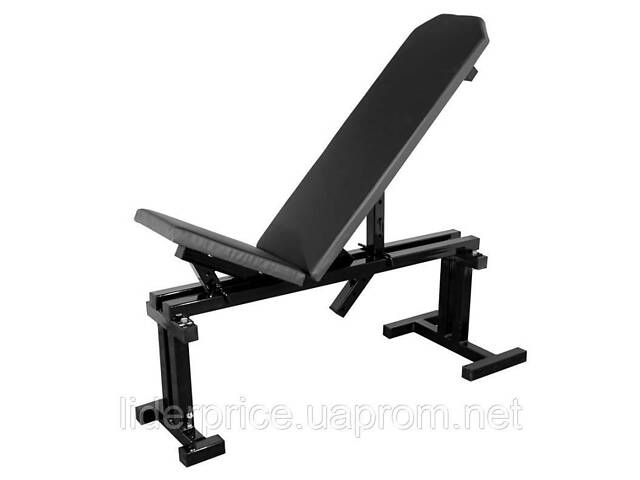 Скамейка для жима горизонтальная, регулируемая RN UM-090 черная, оригинал!! - Фото 1