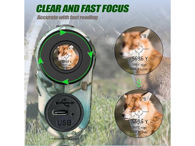 Лазерний далекомір професійний до 1000 метрів Revasri NK-1000 з вимірюванням кута - Фото 5