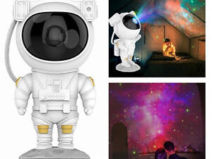 Лазерний нічник-проектор космонавт зоряного неба Астронавт з пультом.