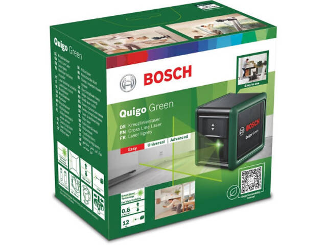 Лазерний нівелір Bosch Quigo Green, точність ±0.8 мм/м, 12 м, зелений, 0.27 кг (0.603.663.C02) - Фото 9