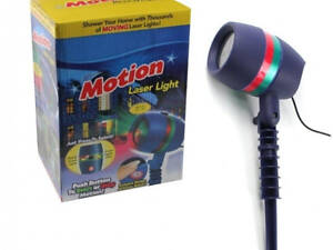 Лазерний проектор Star Shower Motion Laser Light (для будинку і вулиці) Blue