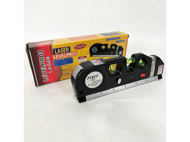 Лазерний рівень Laser Level Pro 3 з вбудованою рулеткою, Високоточний лазерний рівень - Фото 1