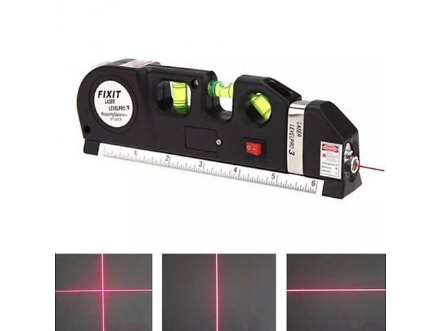 Лазерний рівень Laser Level Pro 3 з вбудованою рулеткою, Високоточний лазерний рівень - Фото 2