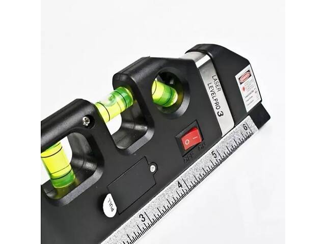 Лазерний рівень Laser Level Pro 3 з вбудованою рулеткою, Високоточний лазерний рівень - Фото 3