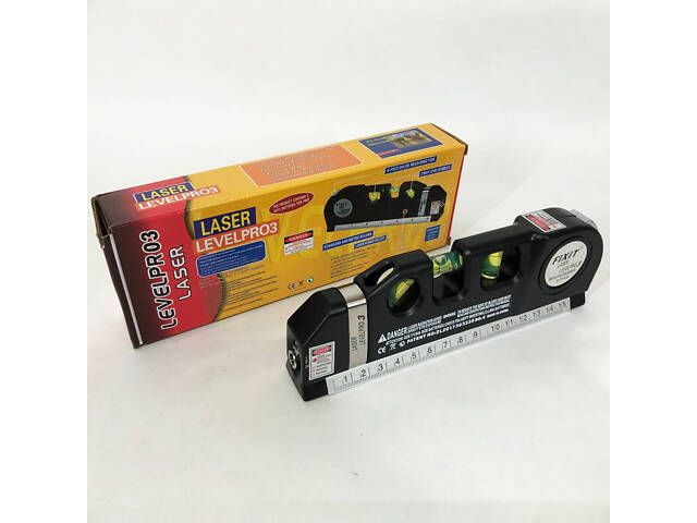 Лазерний рівень Laser Level Pro 3 з вбудованою рулеткою, Високоточний лазерний рівень - Фото 5