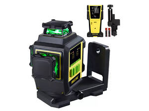 Лазерный уровень нивелир Firecore F95T-XG 3000мА 3D (12 линий) 360 с лазерным приёмником