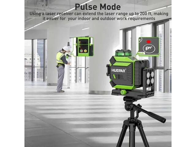 Лазерний рівень нівелір Huepar 703CG 3D Premium 6600мАh Зелений промінь (2861409704) - Фото 7
