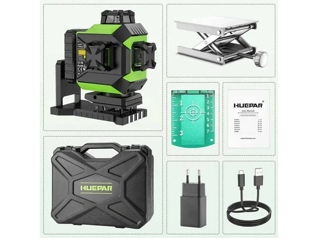 Лазерний рівень нівелір Huepar 704CG 4D Premium 6600мАh (2861391451) - Фото 5