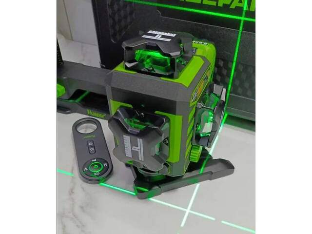 Лазерний рівень нівелір Huepar W04CG Premium 4D 16 ліній з приймачем Huepar LR5RG (2860611358) - Фото 5