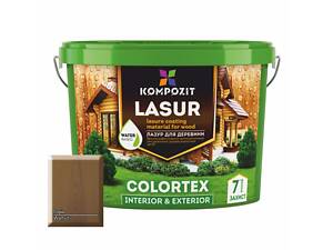 Лазур для деревини COLORTEX, 2,5 л, Напівглянцевий, Горіх