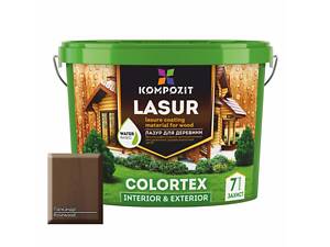 Лазур для деревини COLORTEX, 2,5 л, Напівглянцевий, Палісандр