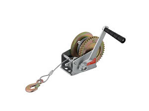 Лебідка важільна барабанна, тягове зусилля 450 кг, сталевий трос INTERTOOL GT1454