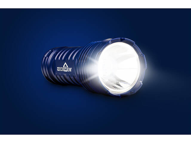 LED фонарь ручной 150lm [ECO018001011] ECOНОМЕ PF400R на аккумуляторе - Фото 4