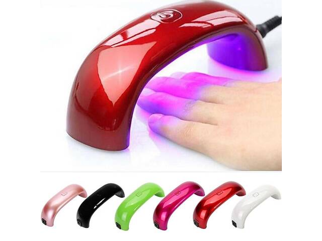 LED лампа для сушки гель-лака 9W, белый - Фото 3