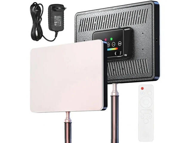 LED-лампа RGB F99 для студійного освітлення 22х15,5см з пультом, від мережі (234575641_826) - Фото 9