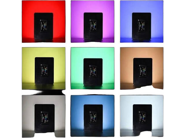 LED-лампа RGB F99 для студійного освітлення 22х15,5см з пультом, від мережі (234575641_826) - Фото 10