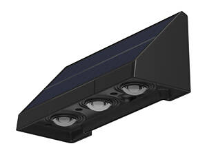LED Светильник уличный 1W 5V 150lm 3000K IP54 1800mAh солнечная батарея фасадный [4262380667273]