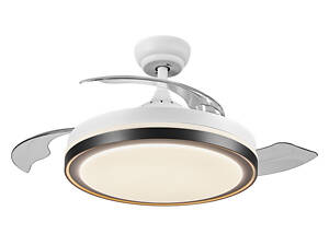 Світлодіодний стельовий світильник з вентилятором 36W 230V 4200lm 6500K IP20 ø490x385mm DIM пульт ДУ [4099854506789]