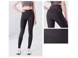 Леггинсы женские в рубчик 9603-4 18768 3XL-4XL черные